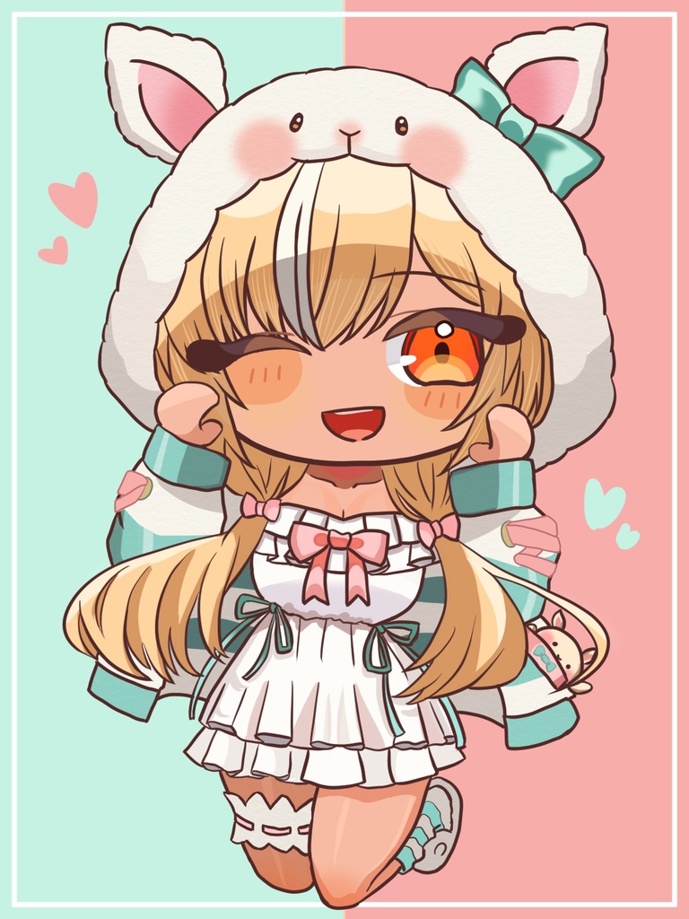 【C104】不知火フレアちゃん部屋着アクリルキーホルダー【非公式】