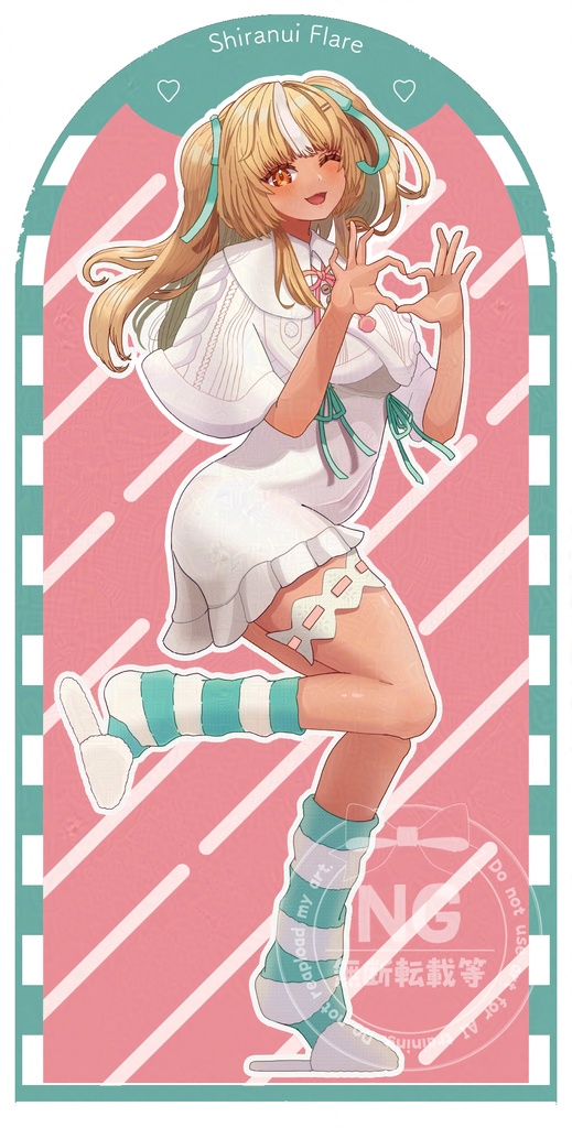 【C105】不知火フレアちゃんツインテ両面アクリルスタンド【非公式】