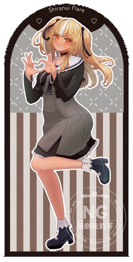 【C105】不知火フレアちゃんツインテ両面アクリルスタンド【非公式】