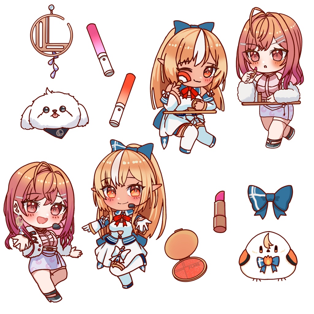 【ホロクル12th】りりフレちゃんクリアファイル&クリアシールセット【非公式】