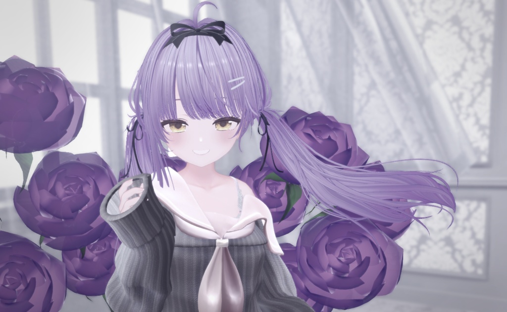 【VRChatアバターギミック】背に咲くバラ【VRChat Avatar Gimmick】