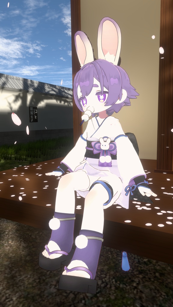 【VRChatアバターギミック】花吹雪【VRChat Avatar Gimmick】