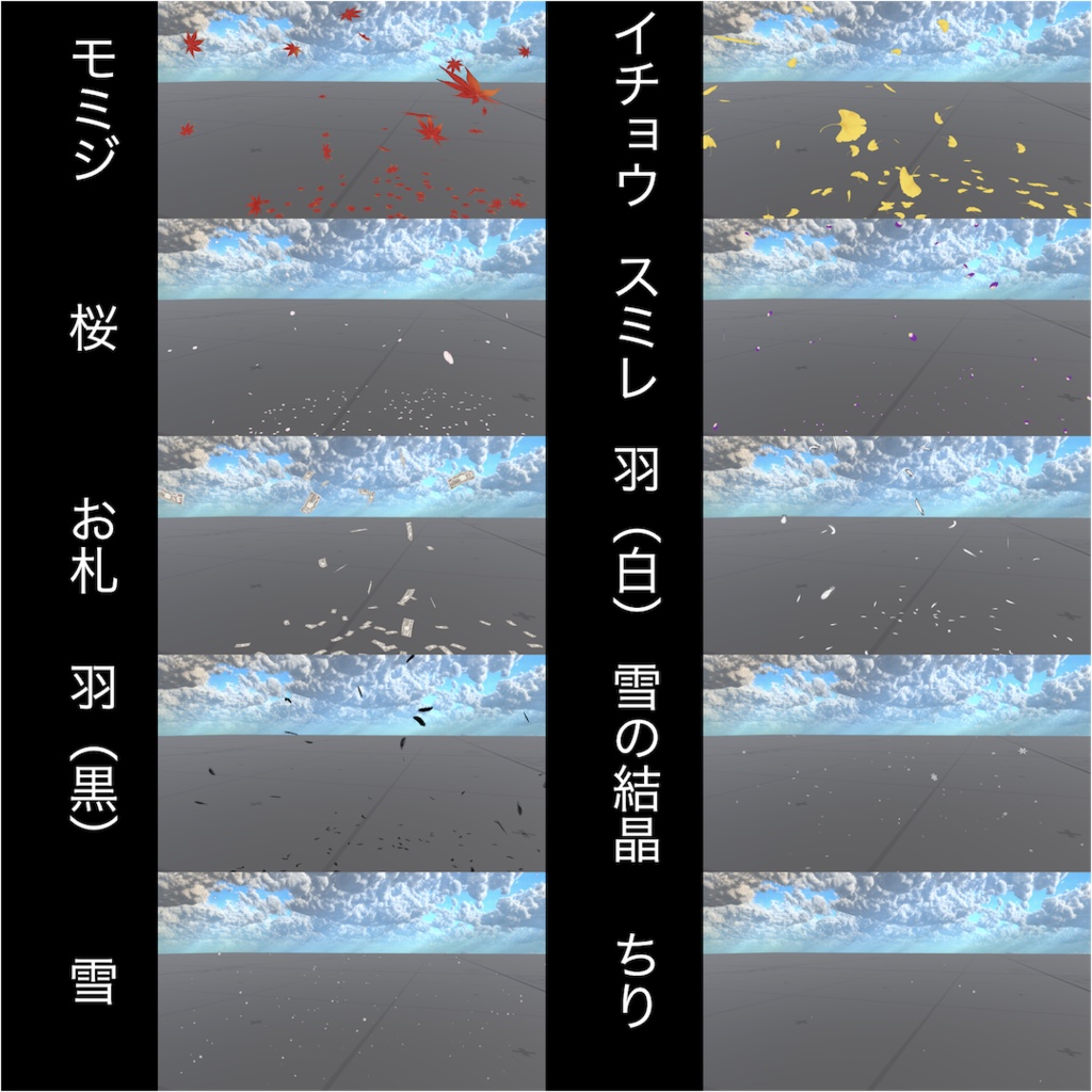 【VRChatアバターギミック】花吹雪【VRChat Avatar Gimmick】