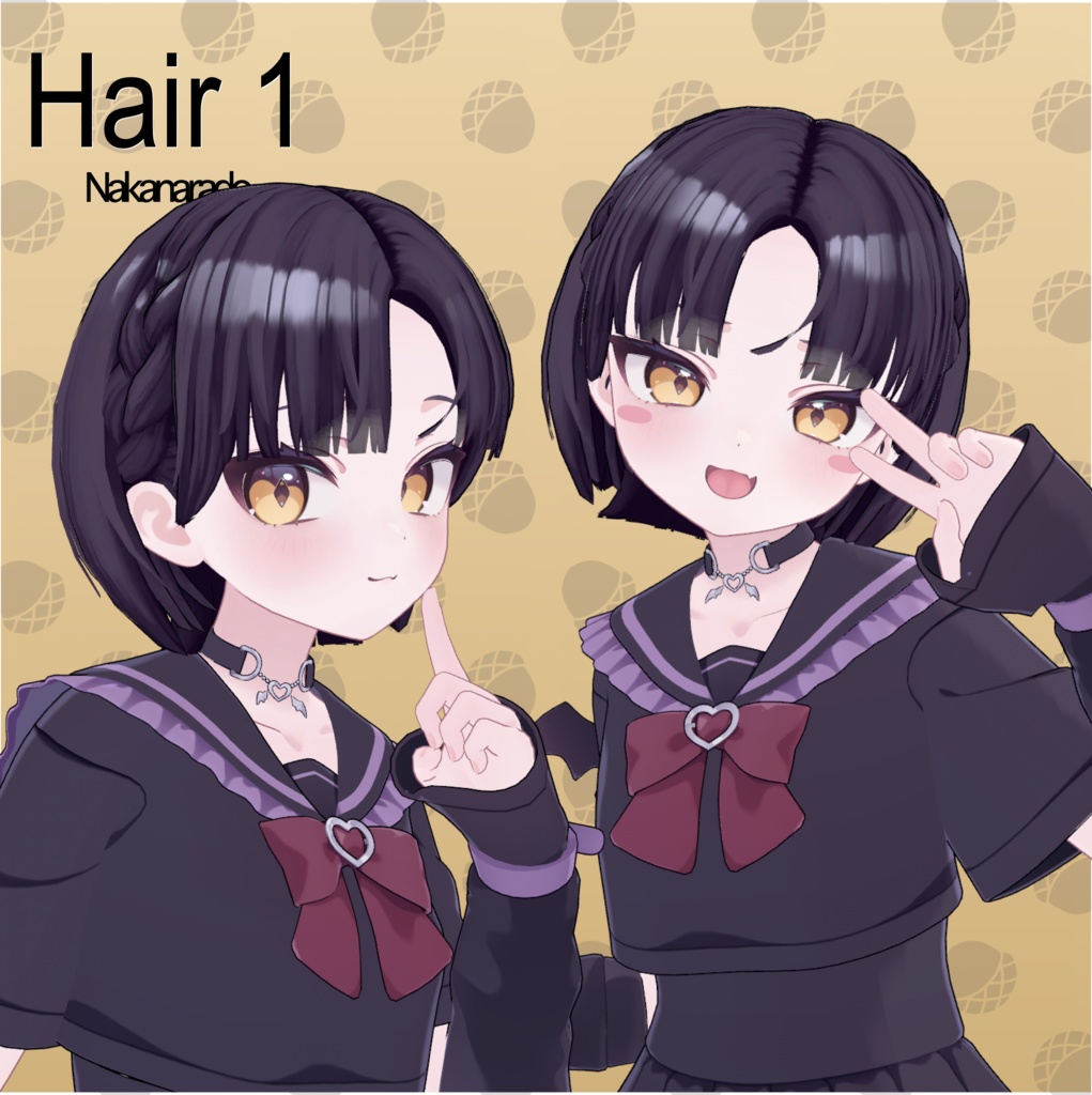 【4アバター対応】Hair 1