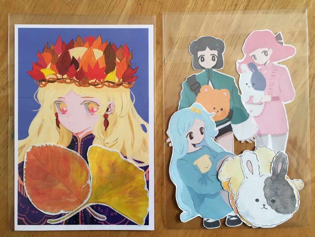 ポストカードとシールセット