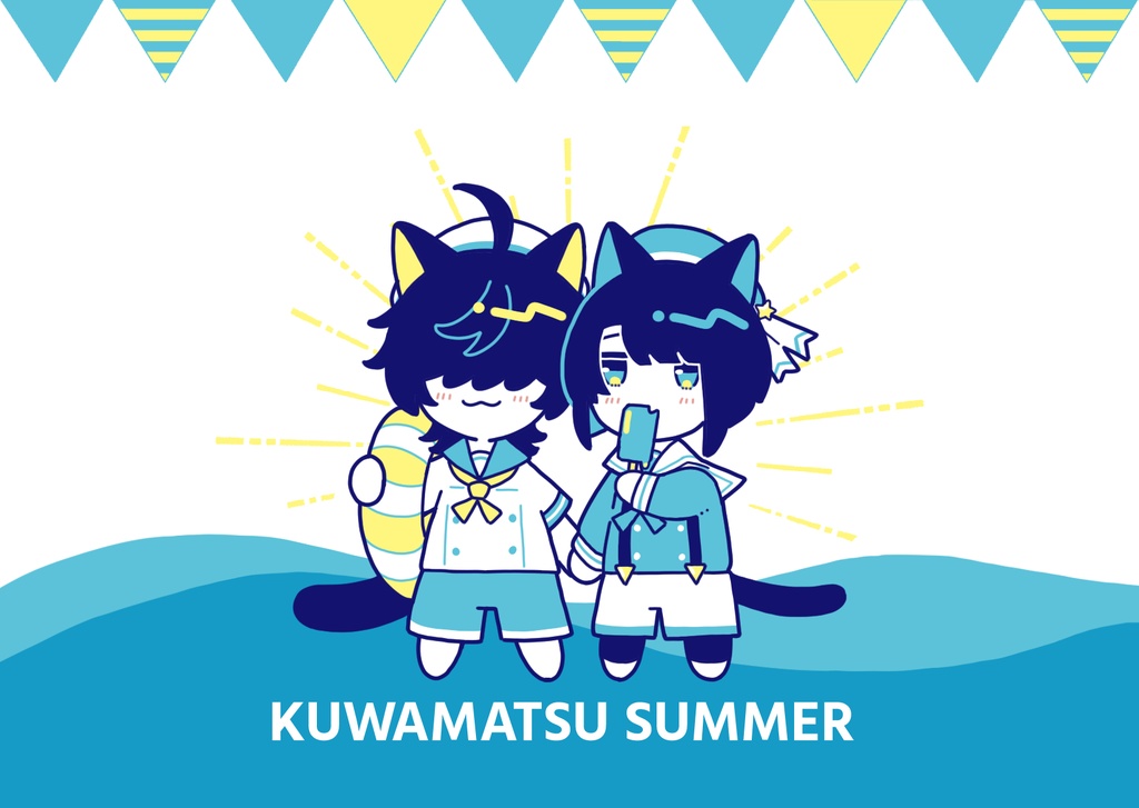 くわまつ猫クリアポーチ