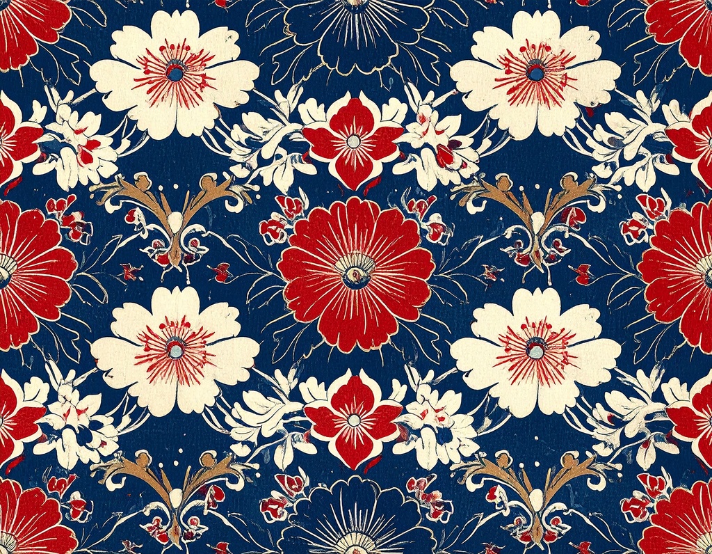 銘仙風レトロモダン 和柄テクスチャ素材集 Vol.1