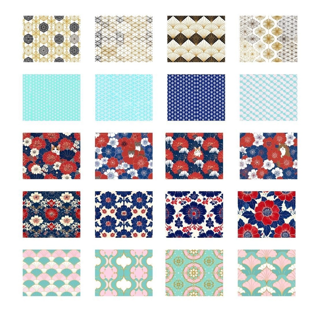 銘仙風レトロモダン 和柄テクスチャ素材集 Vol.1