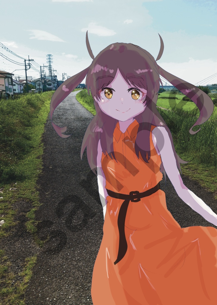 鳴乃皐月写真集風イラスト本「薫風」