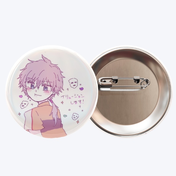 自己紹介缶バッジ 仁王雅治