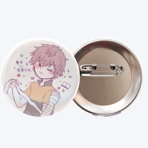 自己紹介缶バッジ 白石蔵ノ介