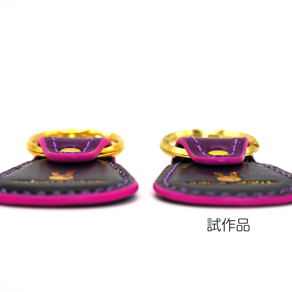 結月ゆかり 本革 レザーキーホルダー