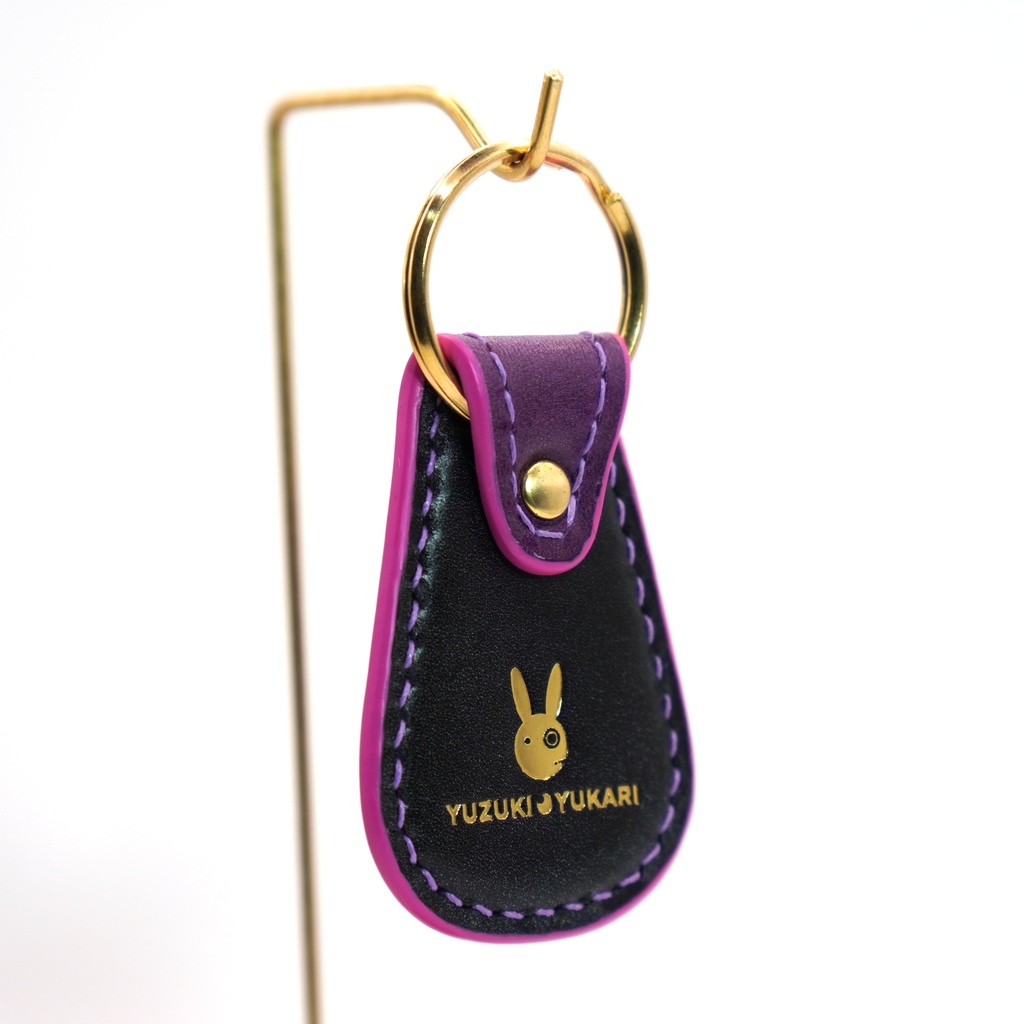 結月ゆかり 本革 レザーキーホルダー