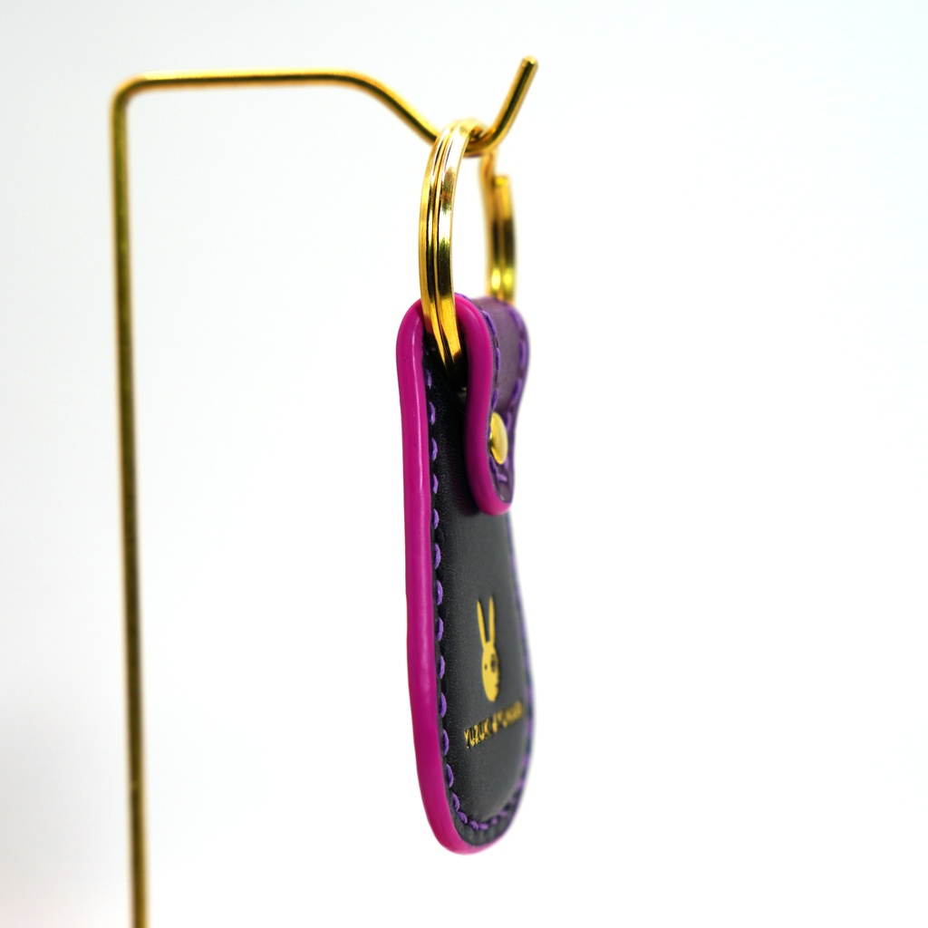 結月ゆかり 本革 レザーキーホルダー