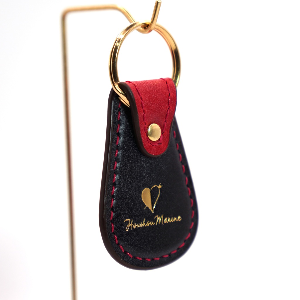 宝鐘マリン 本革 レザーキーホルダー