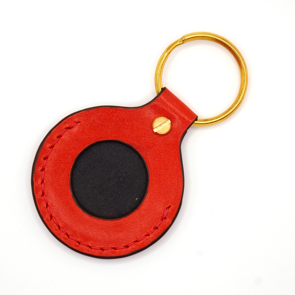 宝鐘マリン AirTag レザーケースキーホルダー 本革