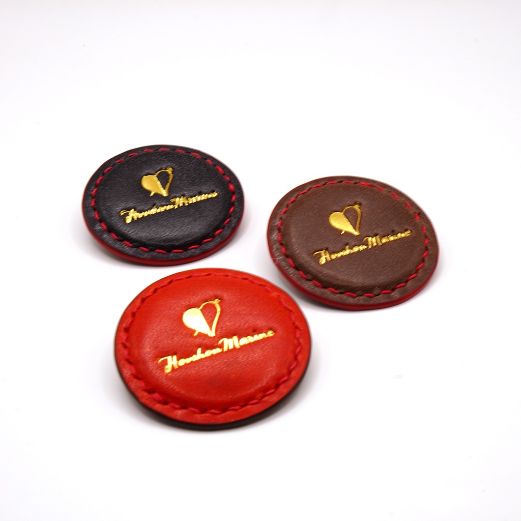 【非公式】宝鐘マリン 本革 レザーバッジ