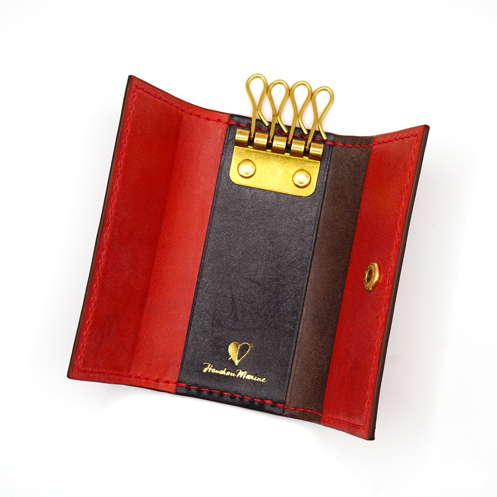 【非公式】宝鐘マリン 本革 レザーキーケース