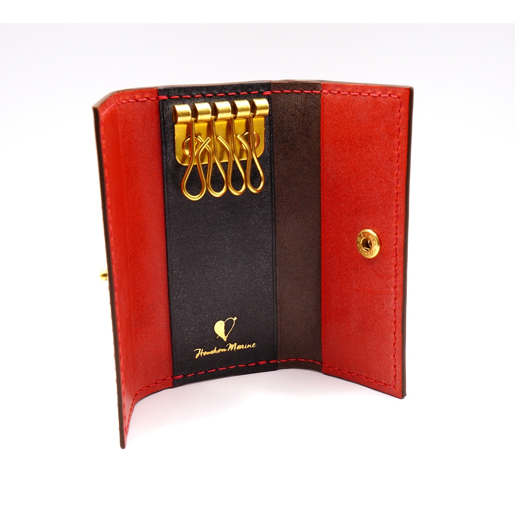 【非公式】宝鐘マリン 本革 レザーキーケース