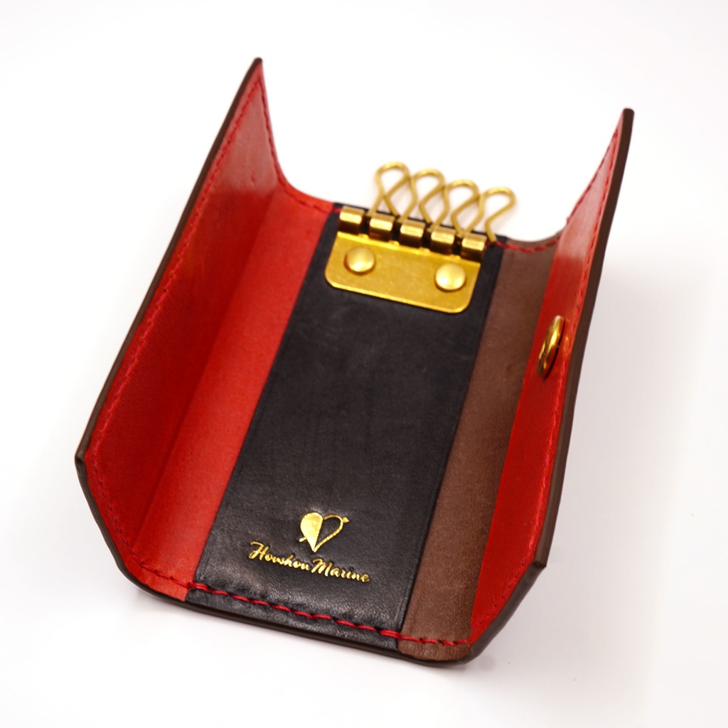 宝鐘マリン 本革 レザーキーケース Slim