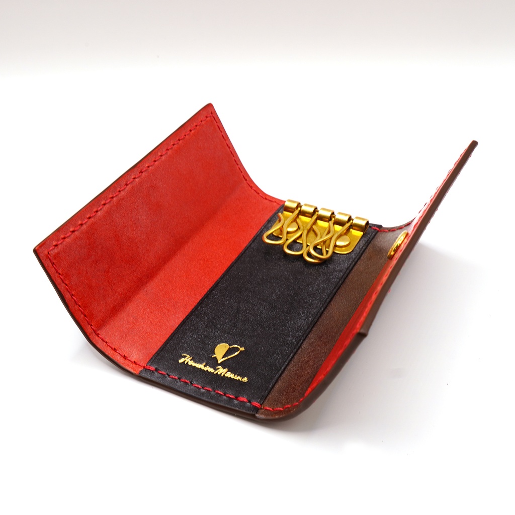 【非公式】宝鐘マリン 本革 レザーキーケース