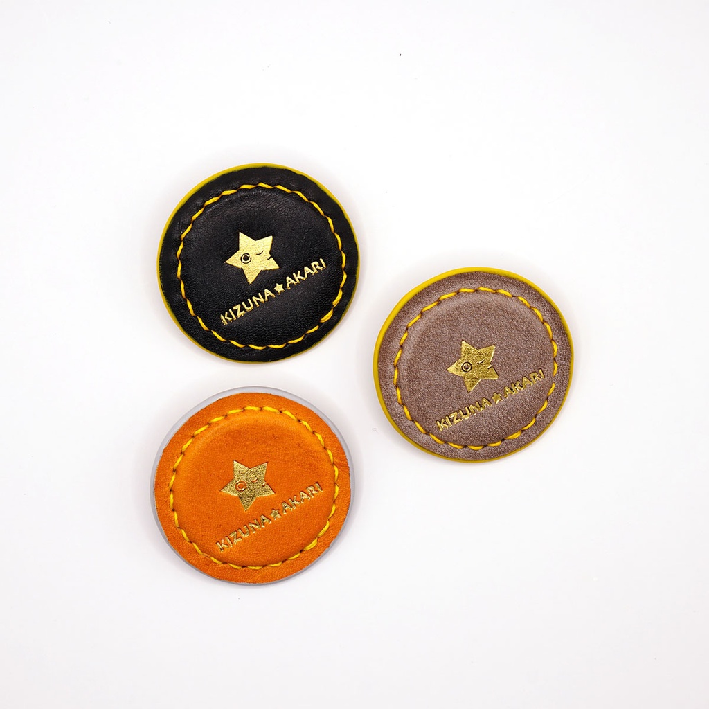 【非公式】紲星あかり 本革 レザーバッジ