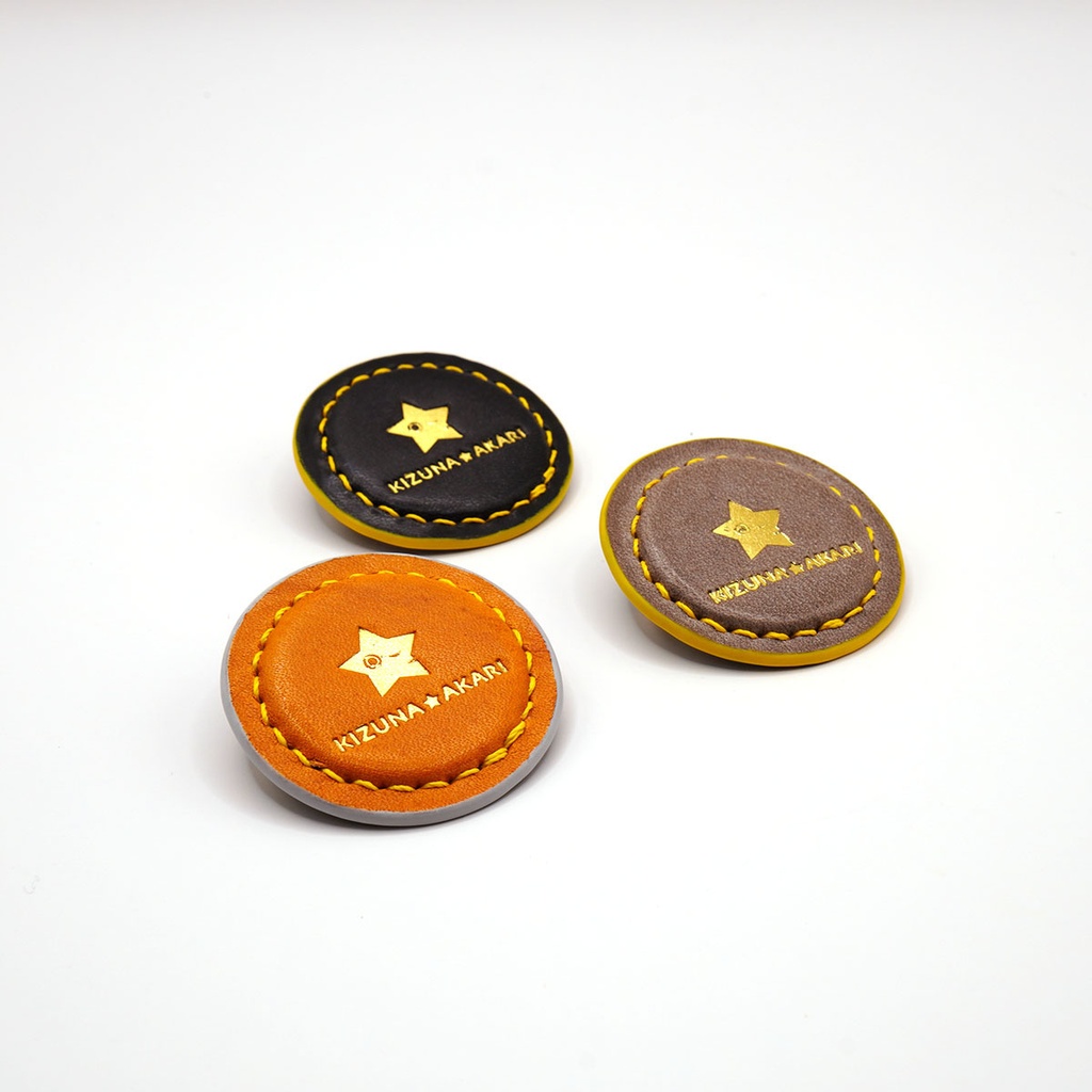 【非公式】紲星あかり 本革 レザーバッジ