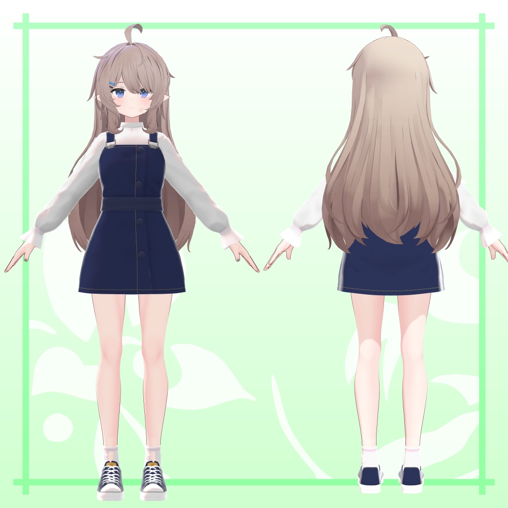 3アバター対応 ジャンパースカートとスニーカーセット