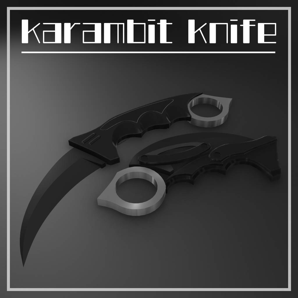 karambit knife【刃展開＆回転ギミック付】