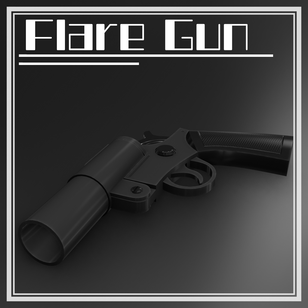 Flare gun（信号拳銃）【リロード＆発砲ギミック付】