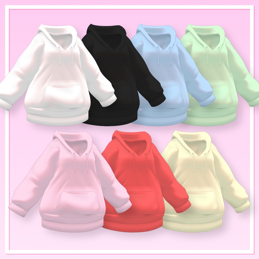 【4アバター対応】パ〇ツがみれるパーカー