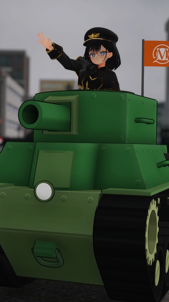 【5アバター対応】Cat Military Uniform