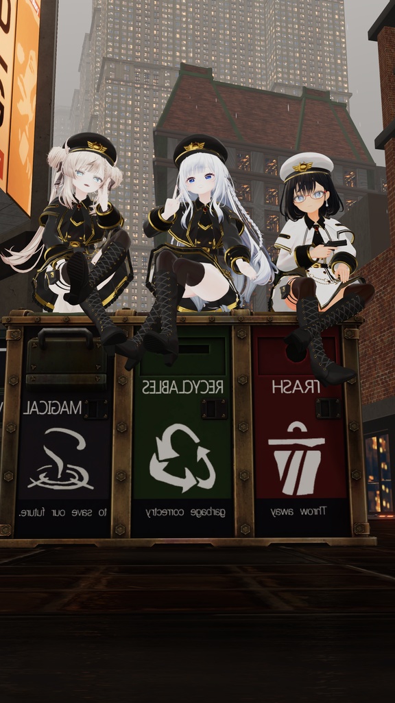 【5アバター対応】Cat Military Uniform