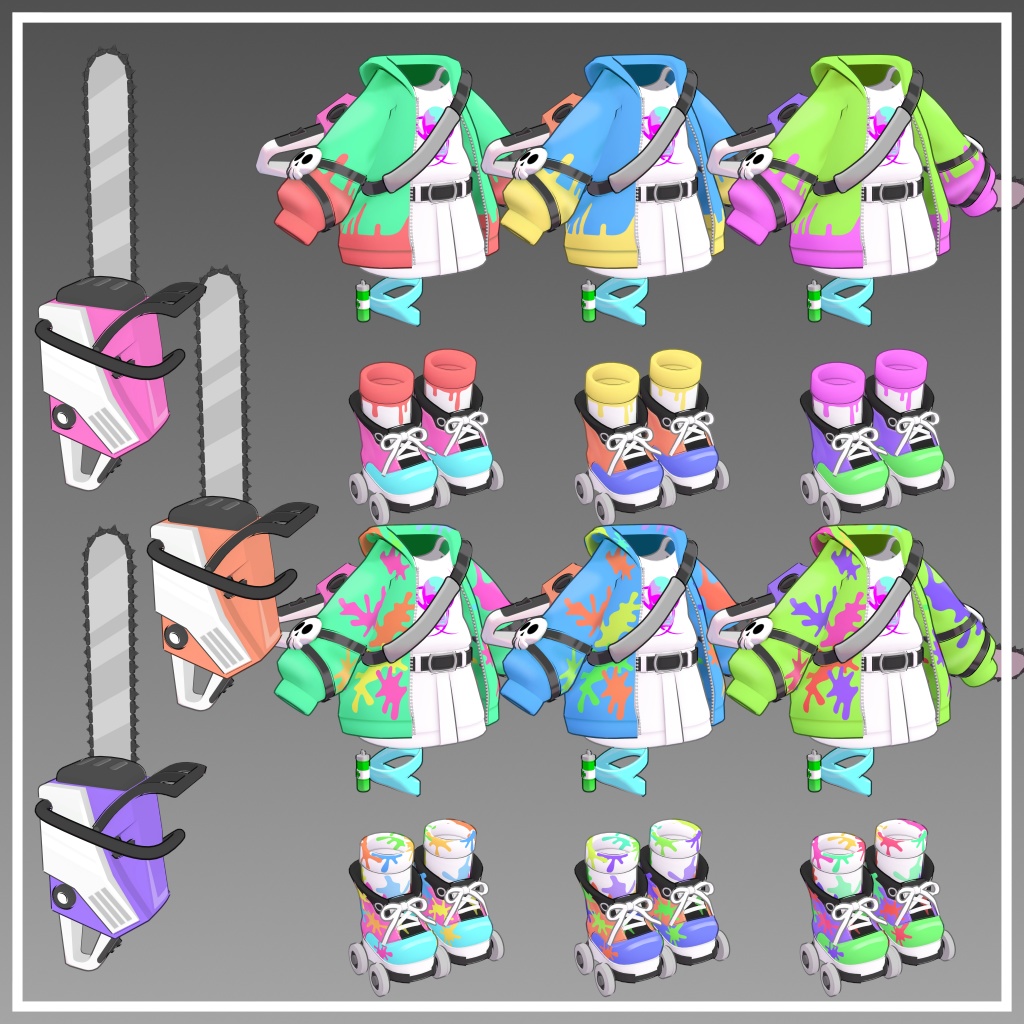 【まめふれんず対応衣装】Vivid Vortex Gear(ギミック付)