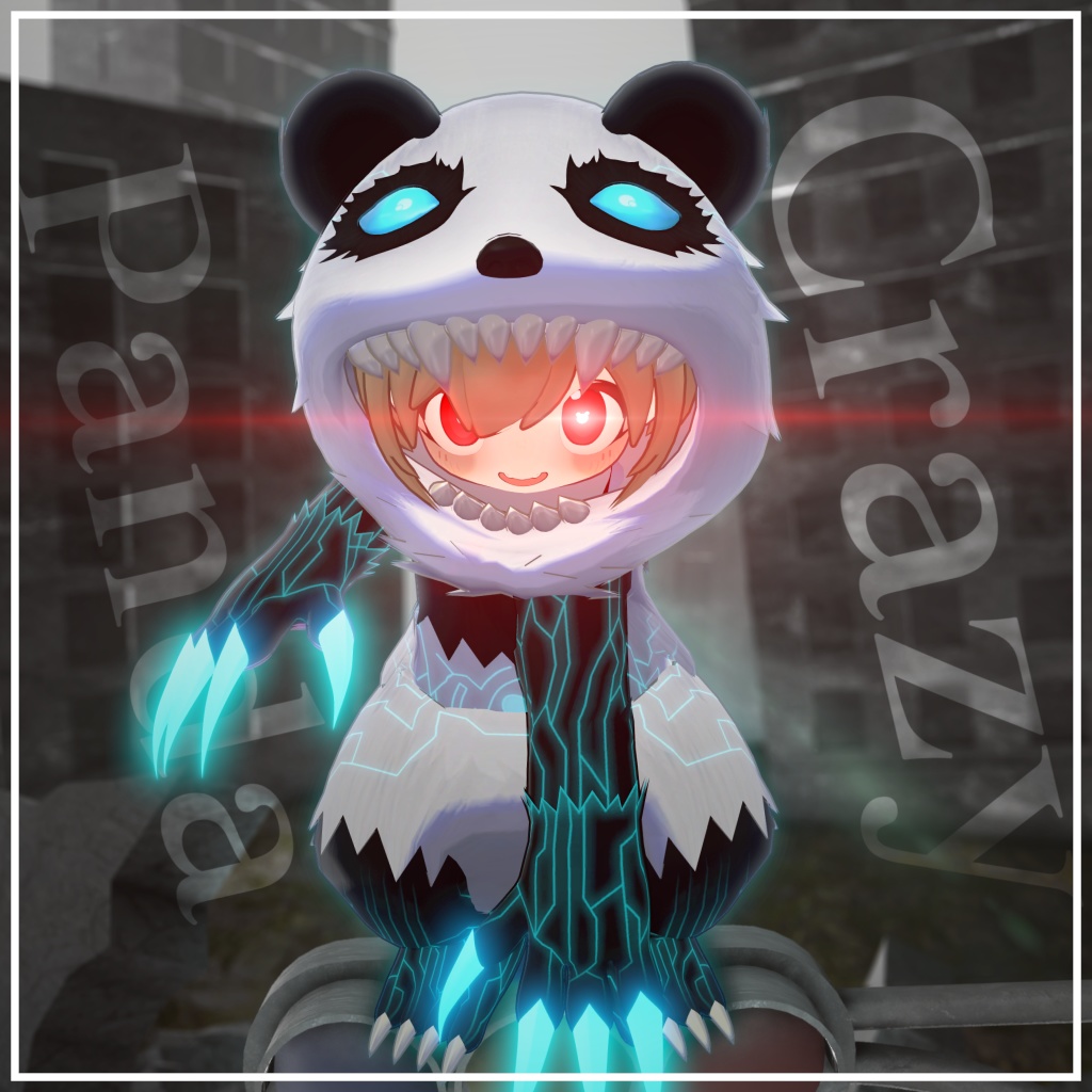 【まめふれんず対応衣装】Crazy Panda(ギミック付)