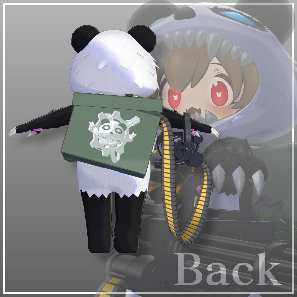 【まめふれんず対応衣装】Crazy Panda(ギミック付)