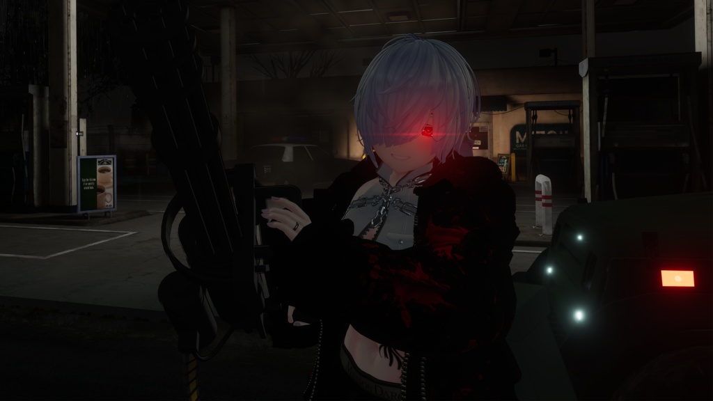 アニメとかでよく見る目が光るやつ!!!