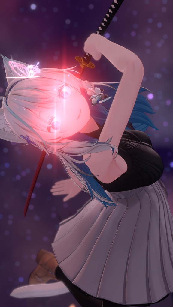 アニメとかでよく見る目が光るやつ!!!