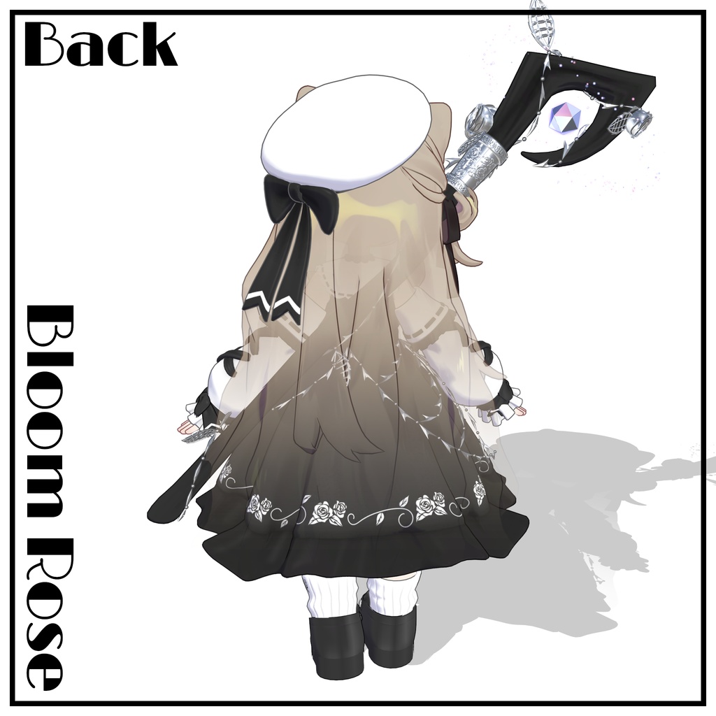 【まめふれんず対応衣装】Bloom Rose(ギミック付)