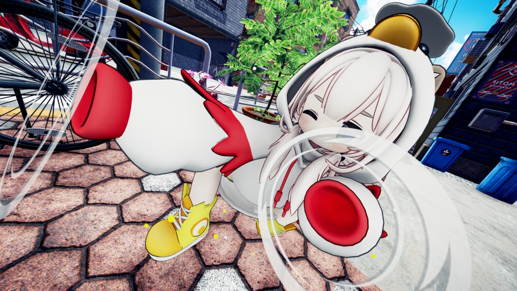 【複数アバター対応】Egg Puff(ギミック&髪型付き)