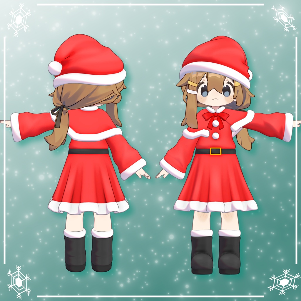 【まめふれんず対応】サンタ衣装(ギミック付)