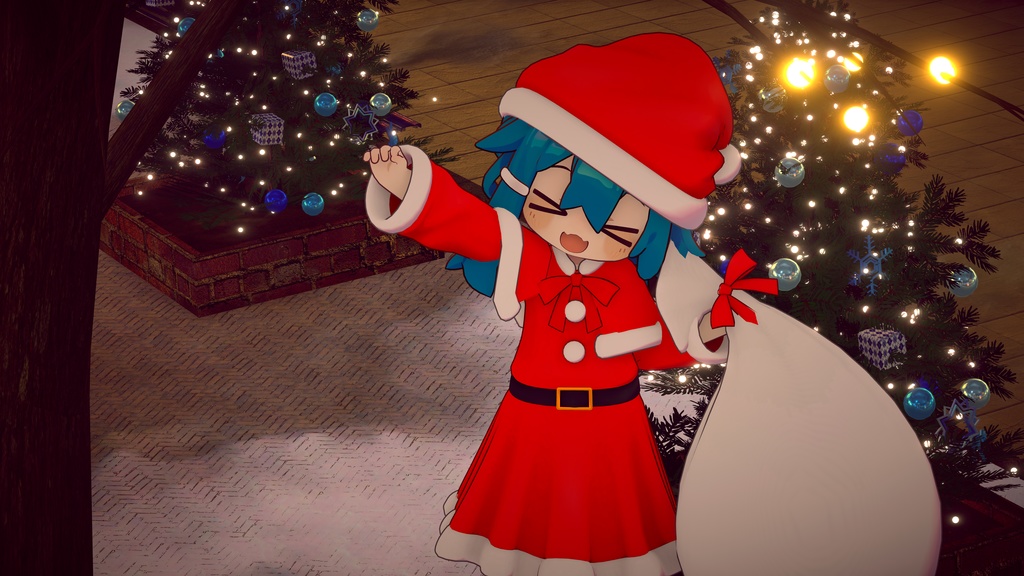 【まめふれんず対応】サンタ衣装(ギミック付)
