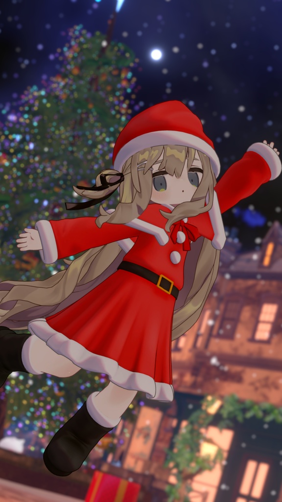 【まめふれんず対応】サンタ衣装(ギミック付)