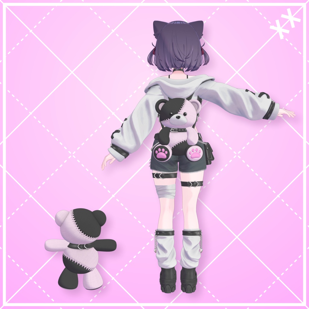 【発売記念セール中】【5アバター対応】Bear Carry Street(ギミック付)