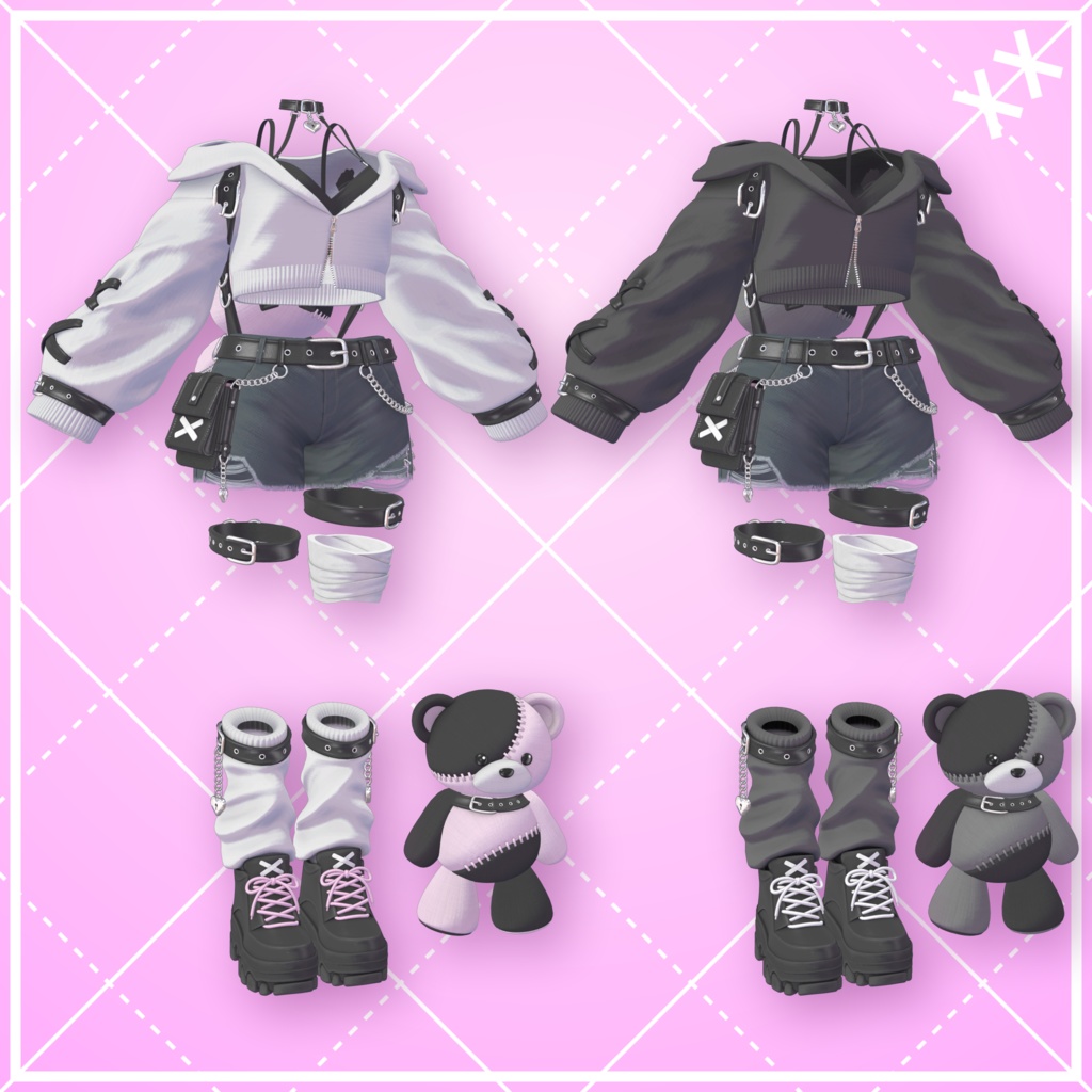 【発売記念セール中】【5アバター対応】Bear Carry Street(ギミック付)