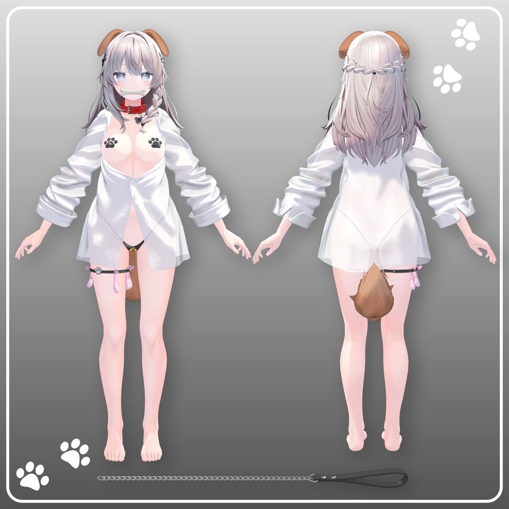 【8アバター対応】雌犬衣装セット（ギミック付） 缩略图 2
