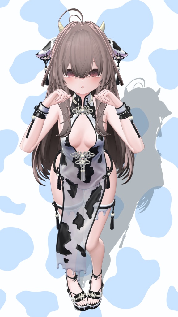 ✨ 発売記念セール ✨【9アバター対応】乳牛チャイナ(ギミック付)