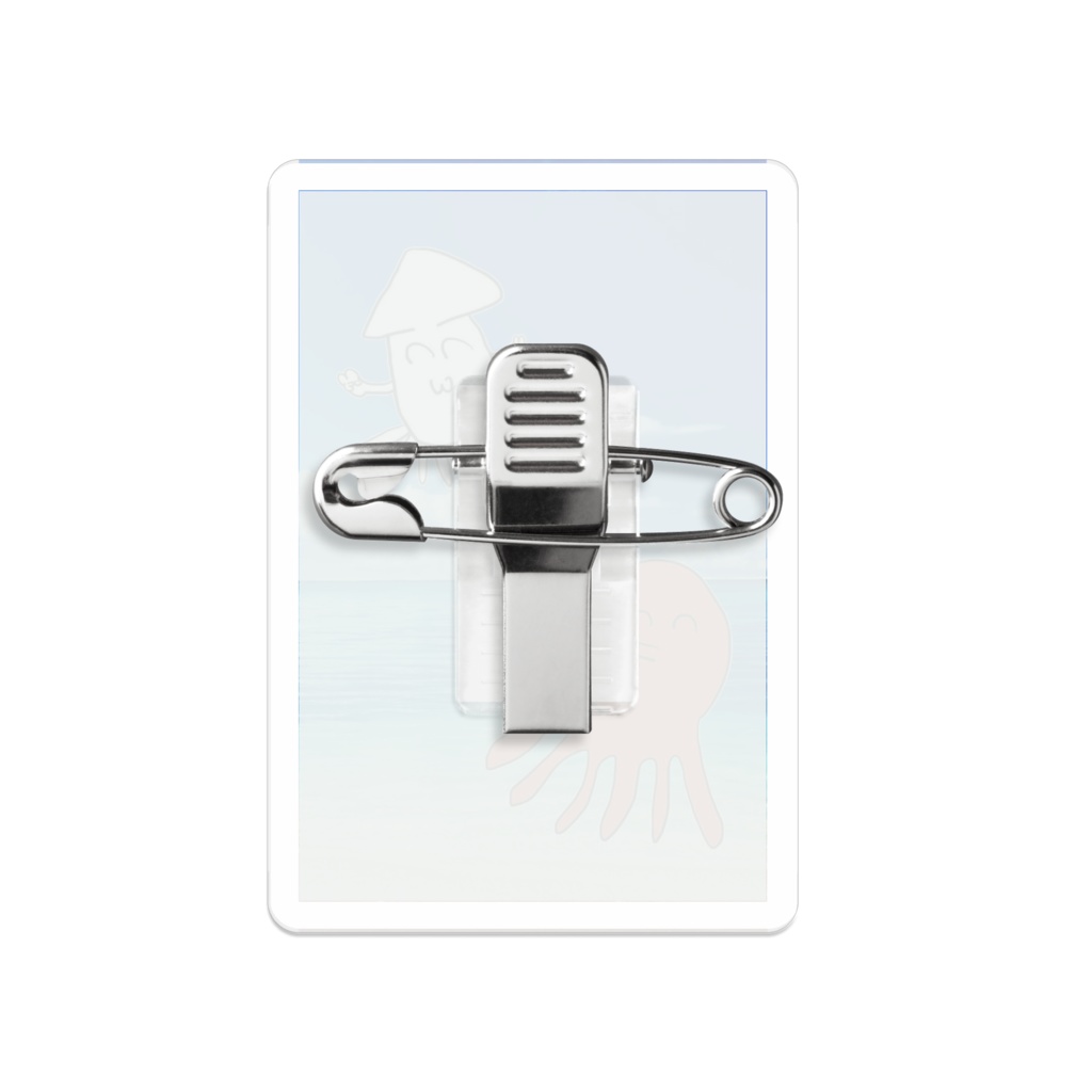 常夏イカタコバッジ