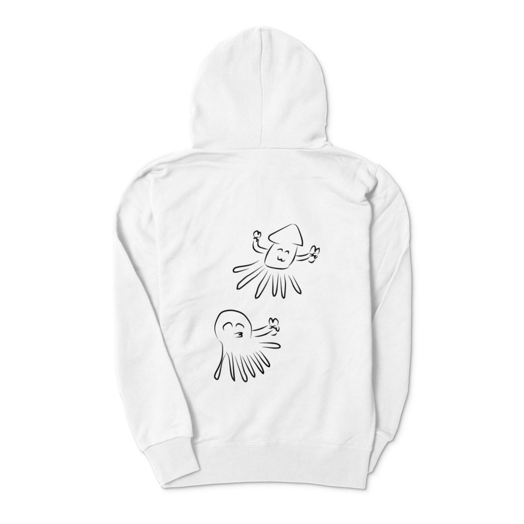 和風イカタコパーカー(背面のみ)