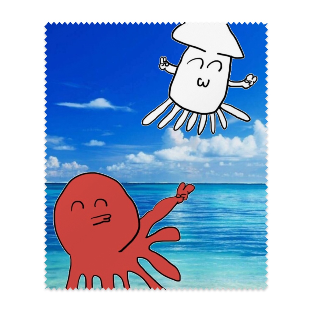 常夏イカタコメガネ拭き